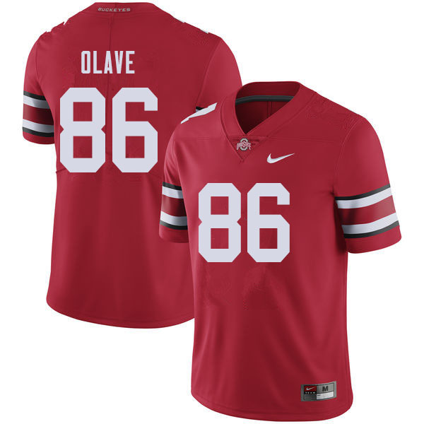 Men #86 Chris Olave Ohio State Buckeyes College Football Jerseys Sale-Red